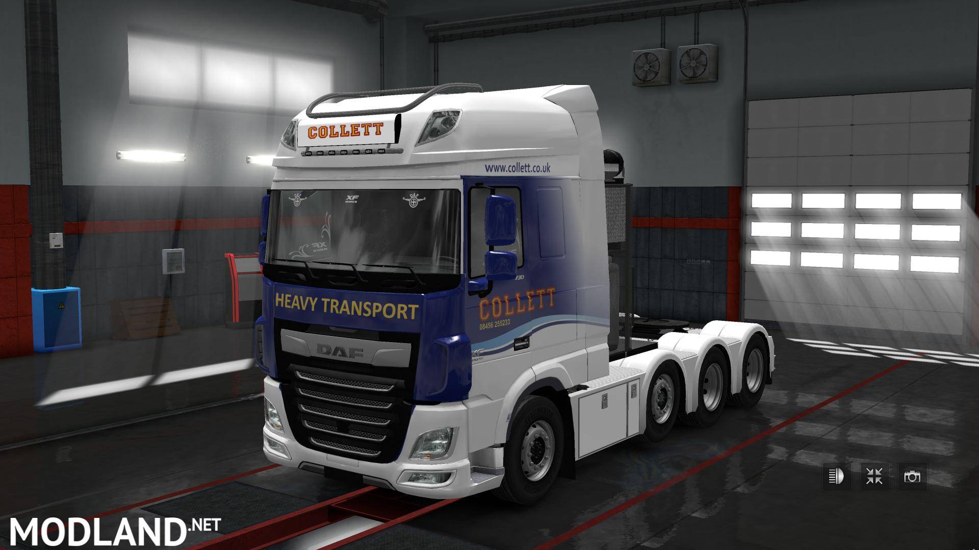 Heavy Haulage chassis for DAF XF Euro 6 [SCS] v1.4 (1.30) - ETS 2