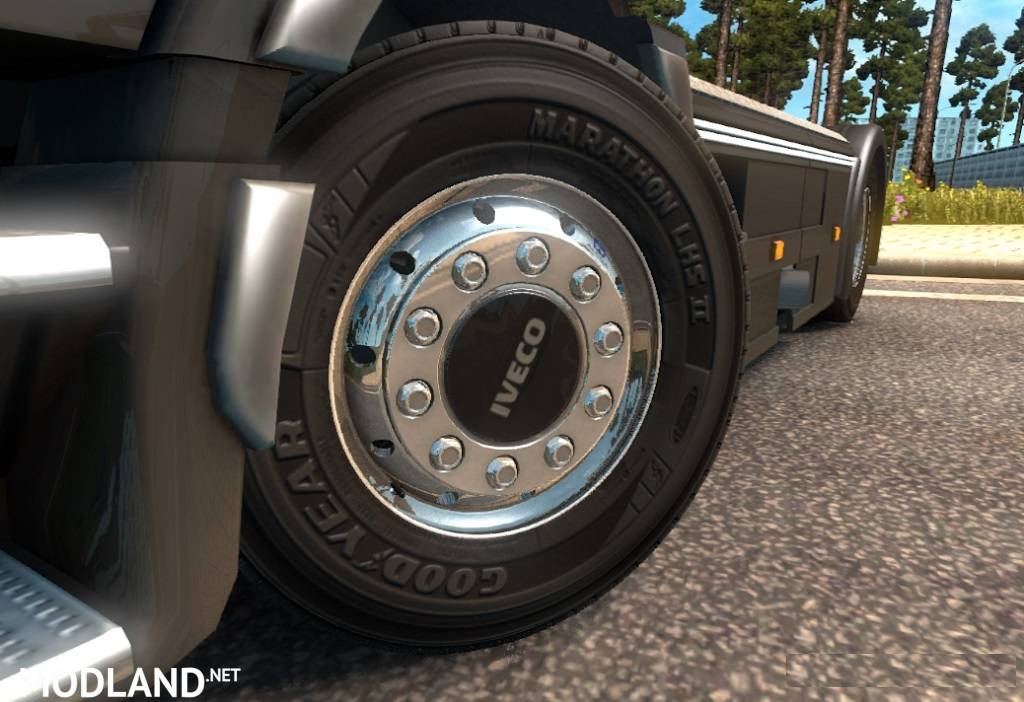 Pack wheels for trucks and trailers 1.32 - 1.34