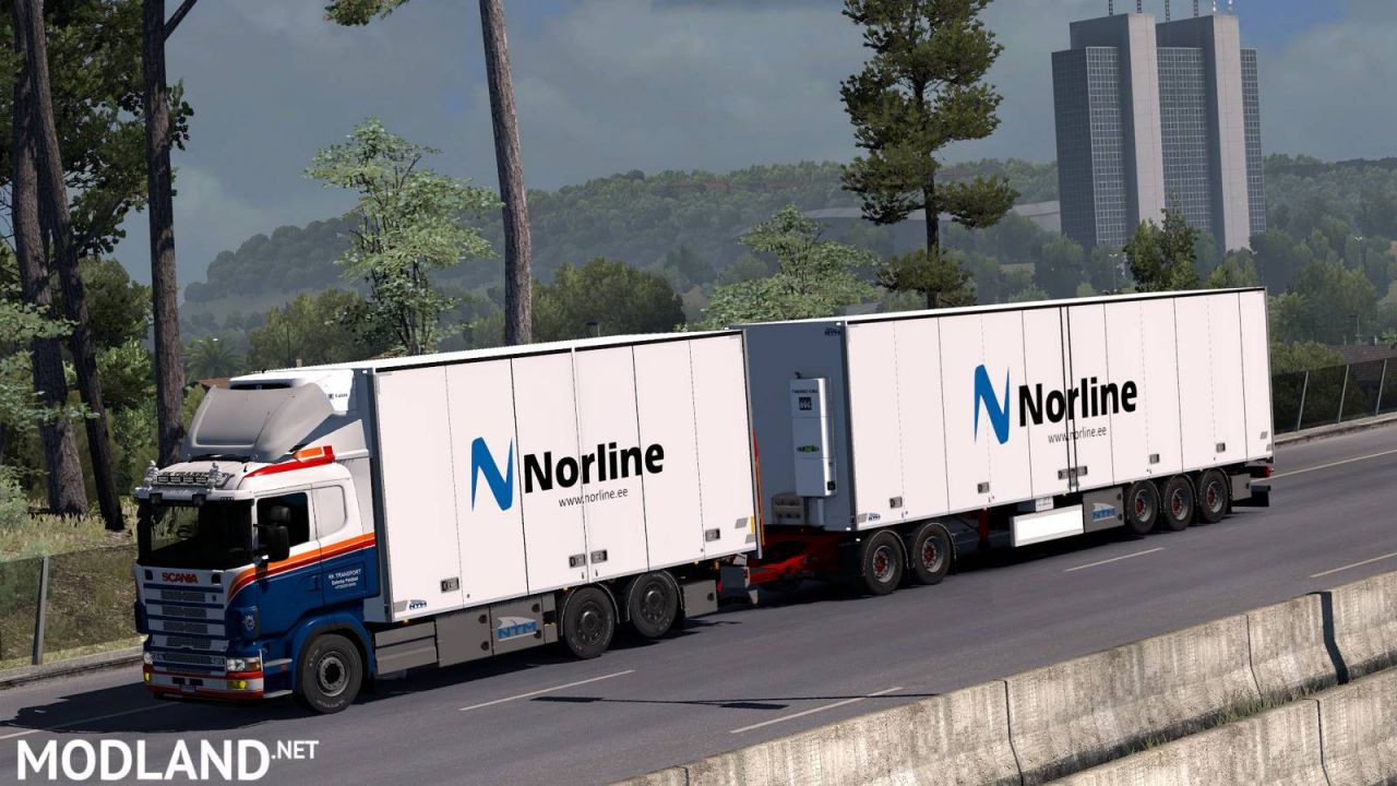 Kraker/NTM Tandem addon for RJL Scania RS & R4