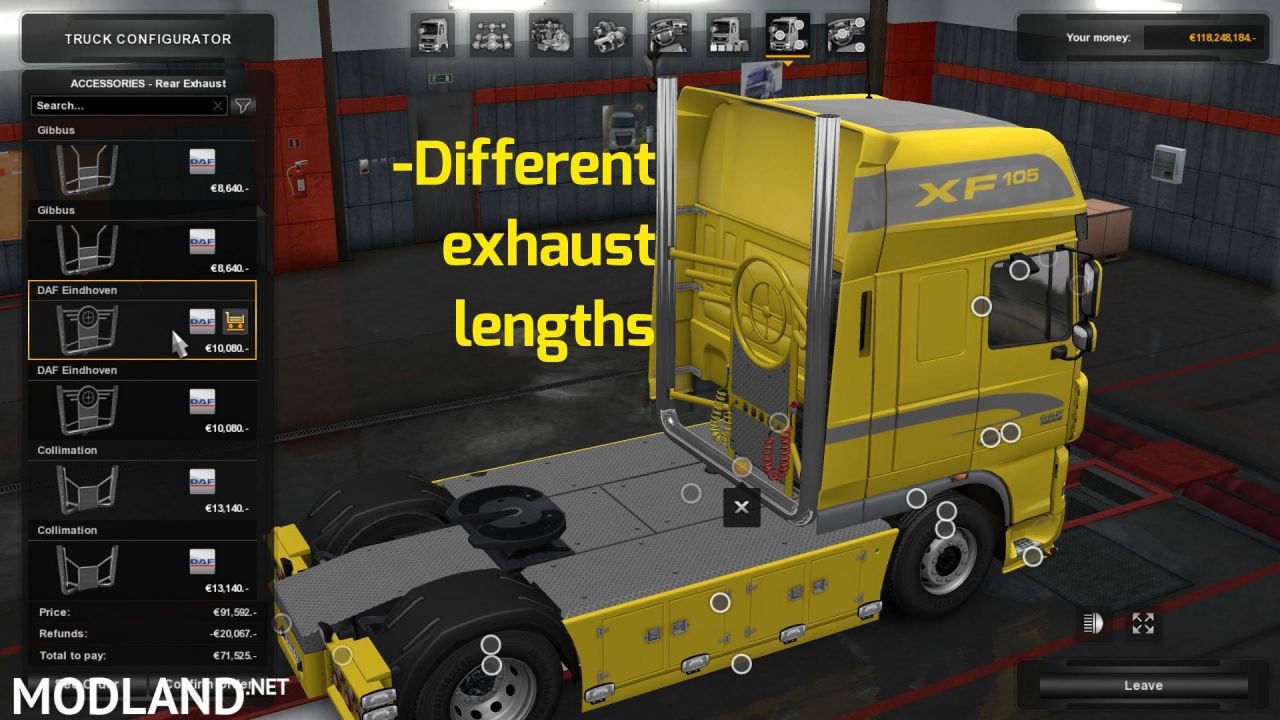 DAF TUNING PACK LIGHT ADDON [MP COMPATIBLE] V1.28X