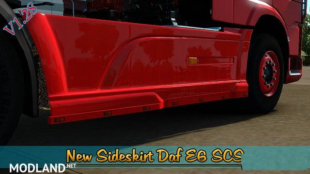 Sideskirt Daf E6 SCS
