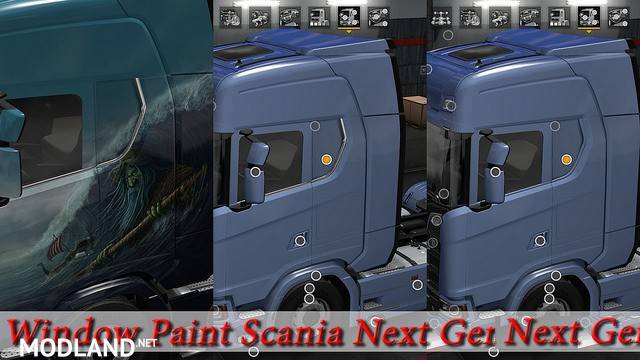Window paint Scania Next Gen R and S