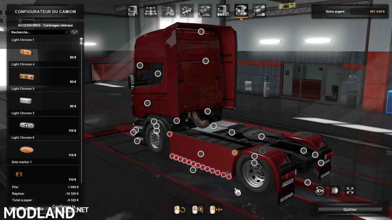 Sideskirts Plate for All Scania RJL et R/S 2009 by SCS