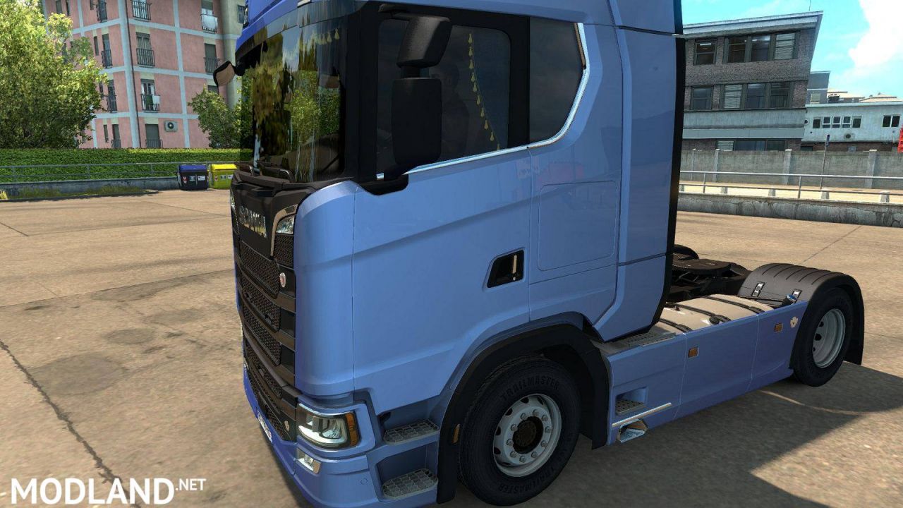 Animated side curtains for Scania Next Gen