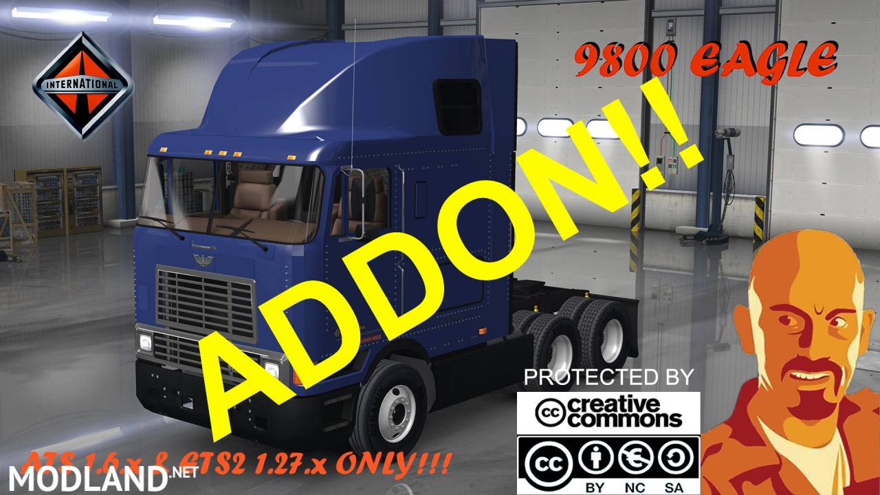 INTERNATIONAL 9800 EAGLE ETS2 1.27.x ADDON