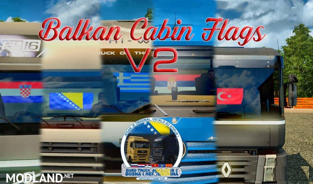 Balkan Cabin Flags