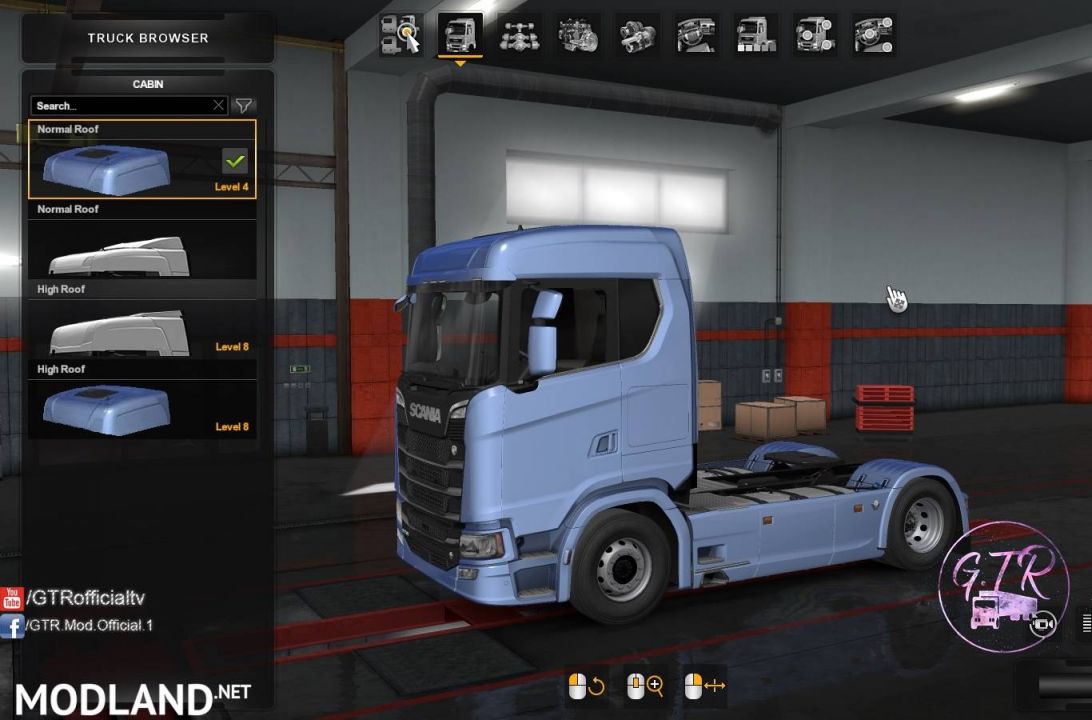Cabin Without Fairing for Scania S Next Gen