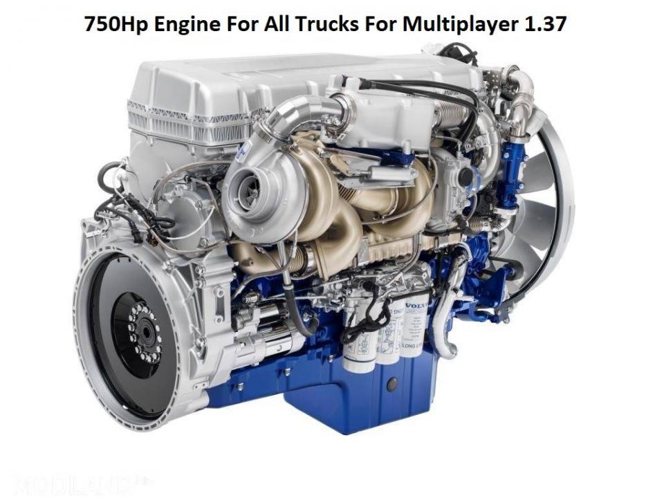 750Hp Engine For All Trucks For Multiplayer 1.37