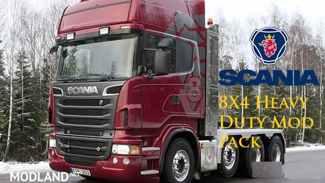 Scania V8 Topline 8×4 Heavy Duty Mod Pack