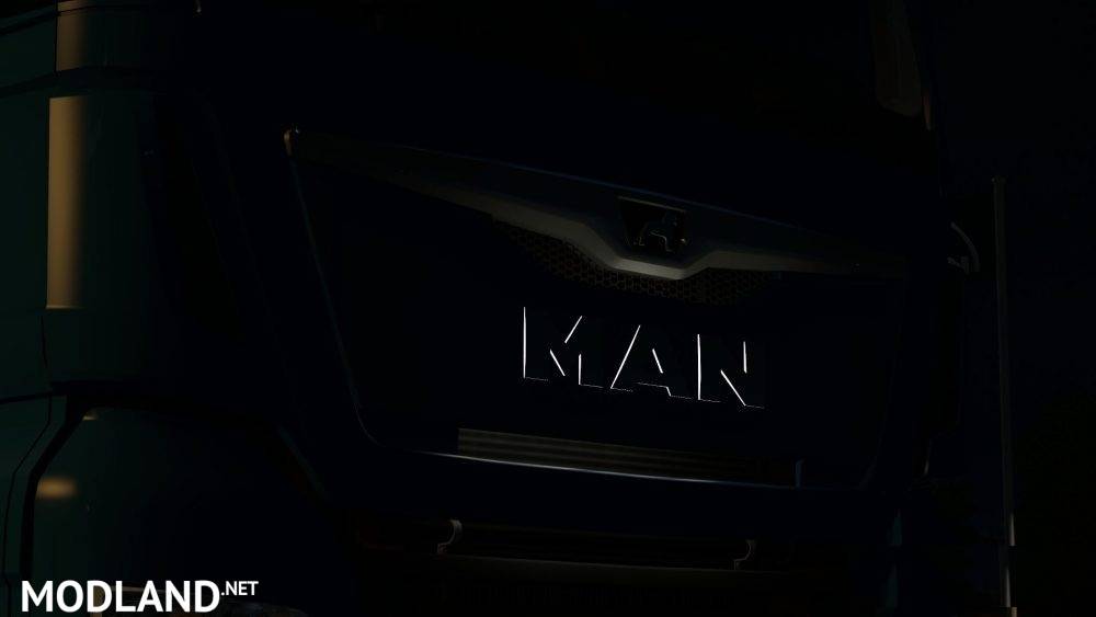 MAN illuminated Light with Reflection