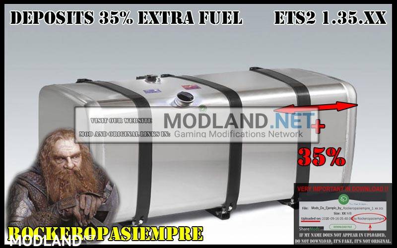 Deposits 35% Extra Fuel by Rockeropasiempre Ets2 v 1.35.x