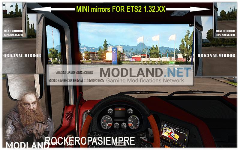 Mini mirrors for ETS2 1.32.x