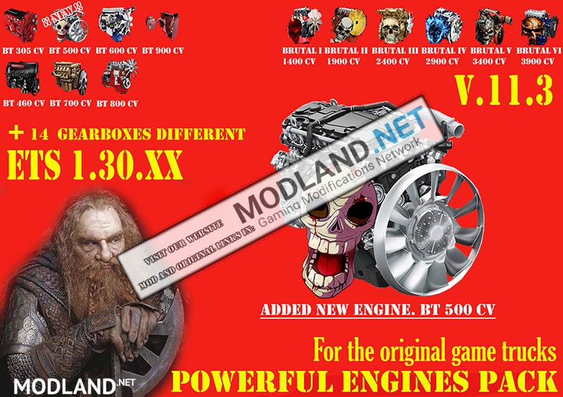 Pack Powerful engines + gearboxes V.11.3 for 1.30.x