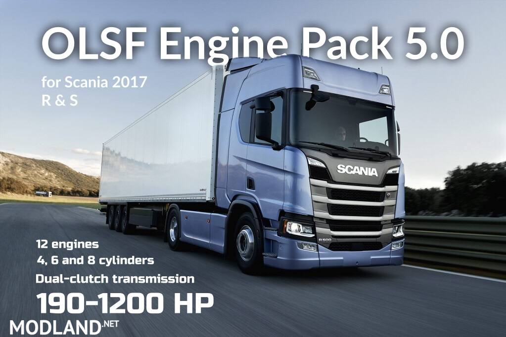 OLSF Engine Pack 5.0 for Scania R & S 2017 - 1.30.x