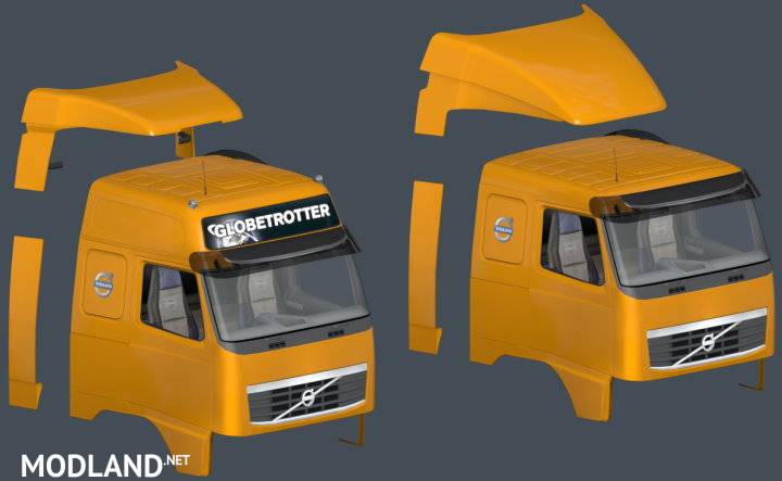Volvo FH 2009  Correct roofs & spoilers