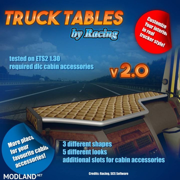 Truck Tables v2.0 by Racing [1.28, 1.30]