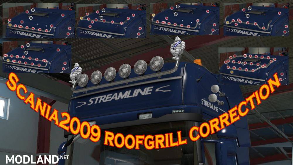 Scania 2009 Roofgrill correction