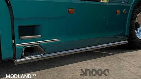 Scania NextGen Side Bars with Exhaust Pipe