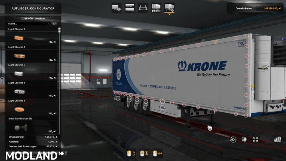Slots for Krone Trailers