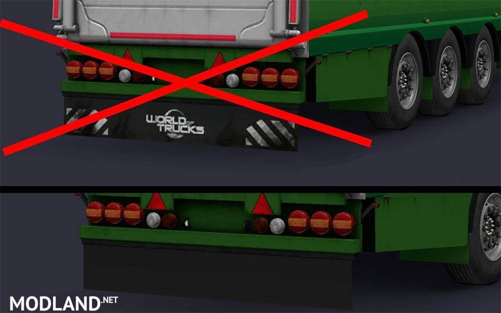 CLEAN MUDFLAP FOR LIVESTOCK TRAILER