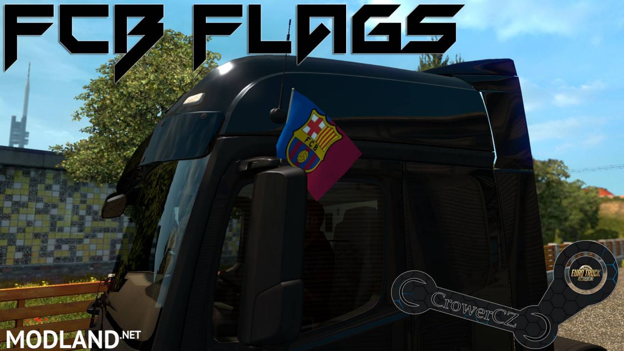 FC Barcelona Flags All Truck