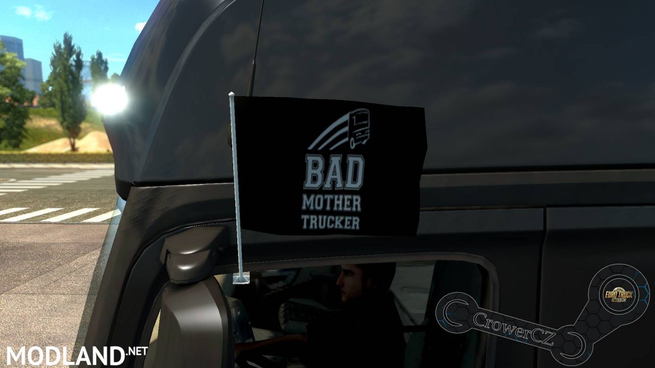 Bad Mother Trucker Flags