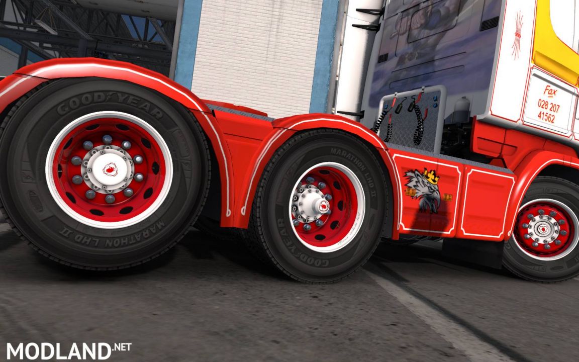 Red & White abasstreppas Wheels