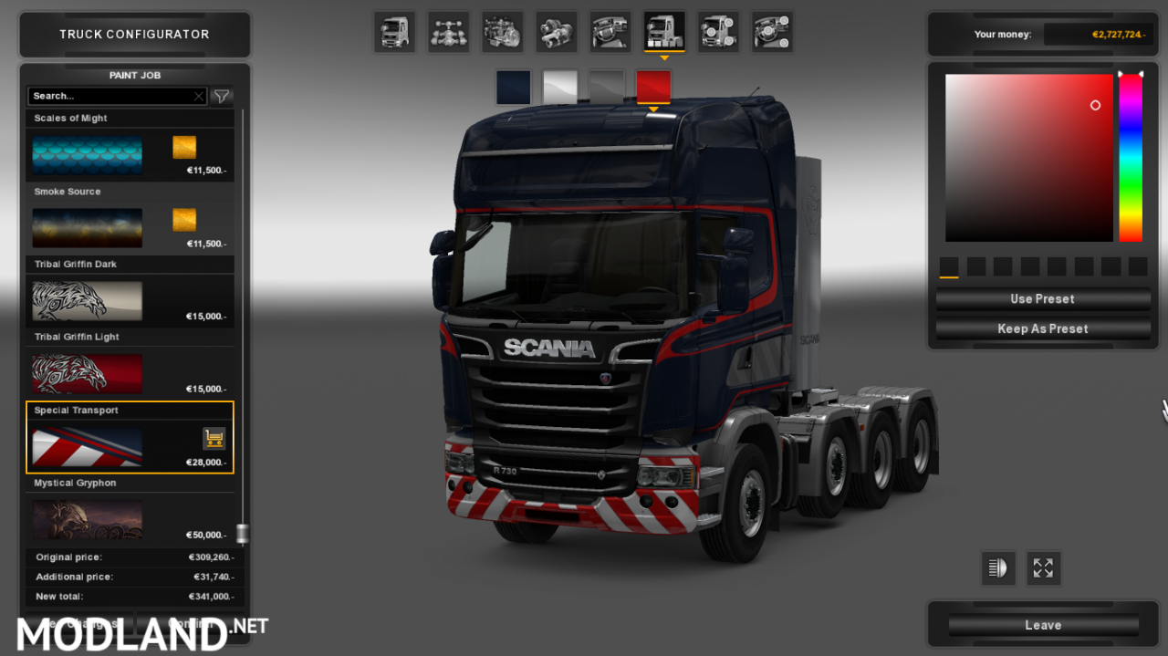 Scania engine pack 