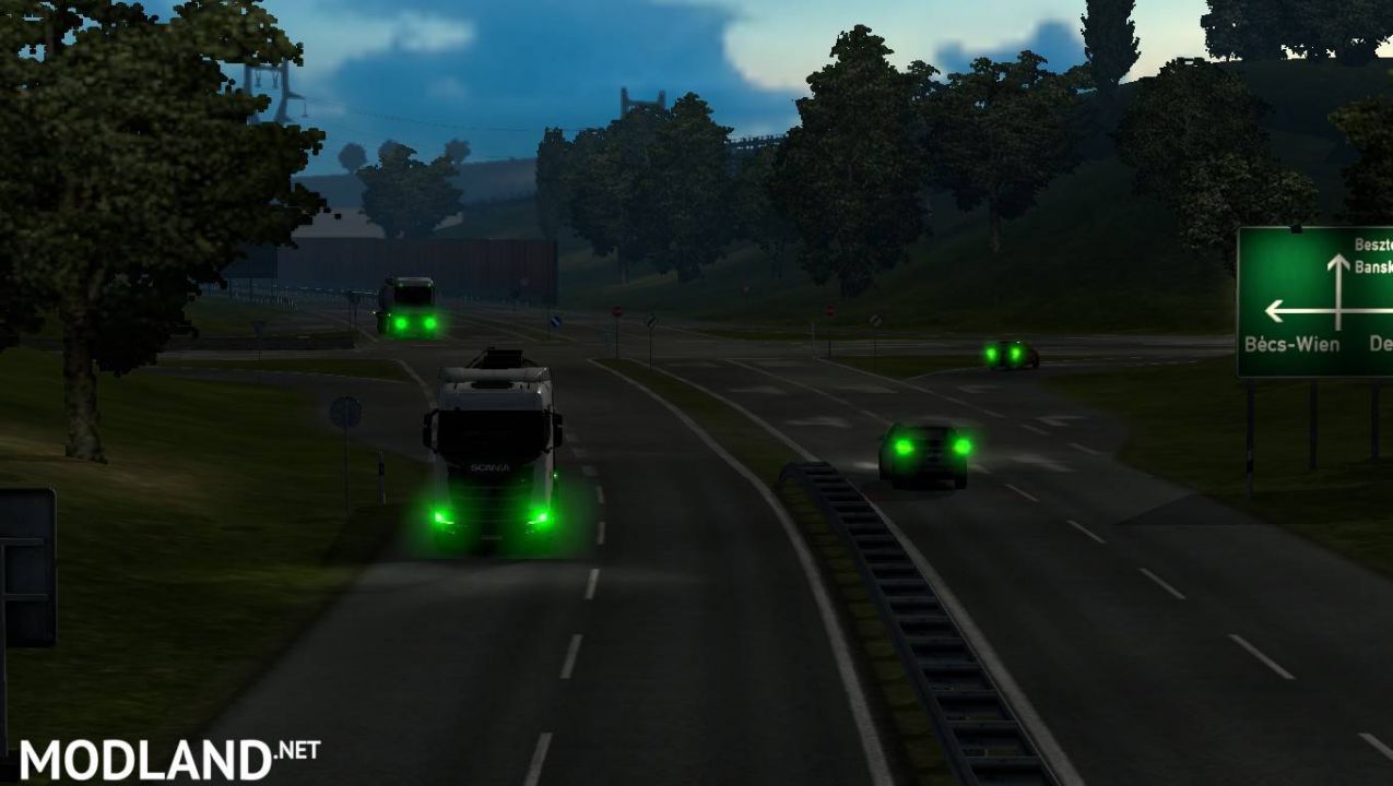 Xenon Green Light All Trucks ai vehicles