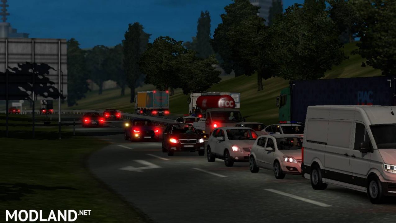 Xenon Red Light All Trucks ai vehicles