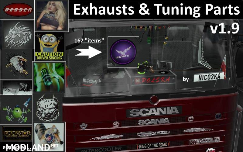Exhausts & Tuning Parts for Trucks v1.9.1 (1.28)