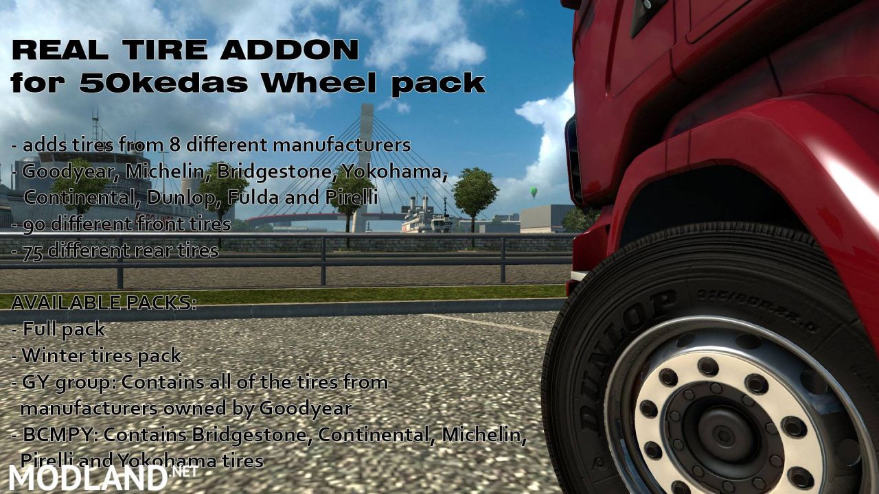 Real Tire addon for 50kedas Wheel pack