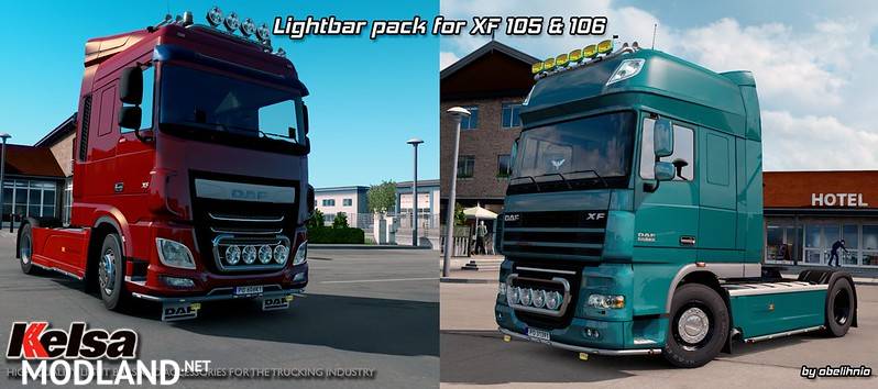 Kelsa Lightbars for DAF XF 105 & 106