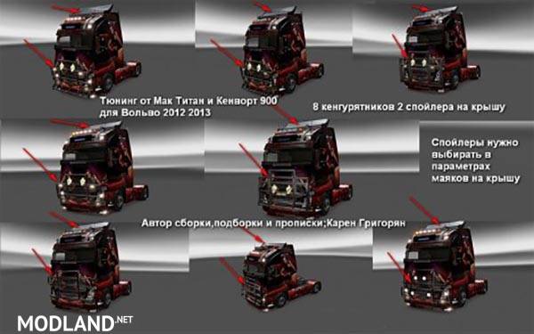 New Spoiler and Grill For Volvo FH 2013