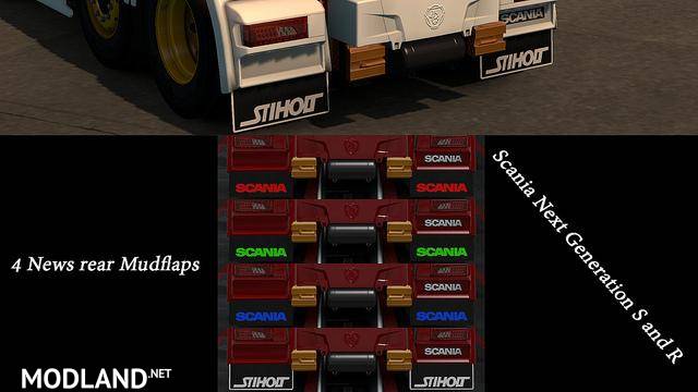 Rear mudflaps Scania Next Gen S and R