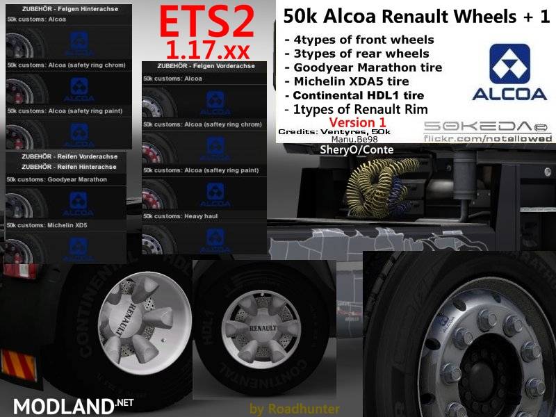 50k Alcoa Renault Wheels Pack