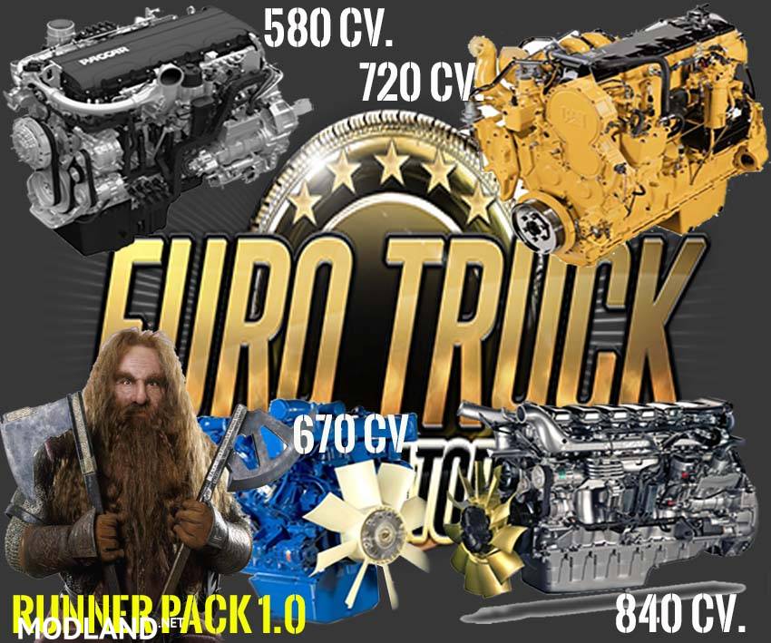 Runner Pack 1.0 Engines for all trucks Game 1.24