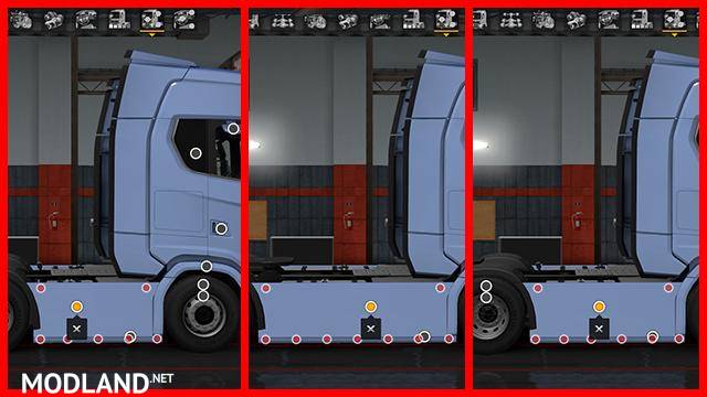 Sideskirt custom Scania 2016 S and R 1.30