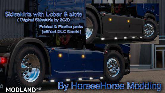 Sideskirts with Lobar for Scania NG