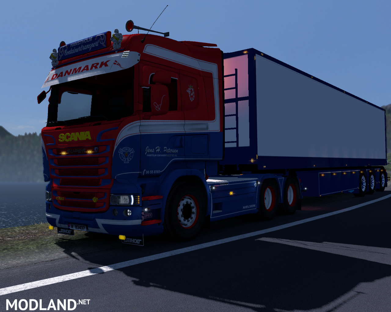 Hanstolm Container Transport Skin - ETS 2