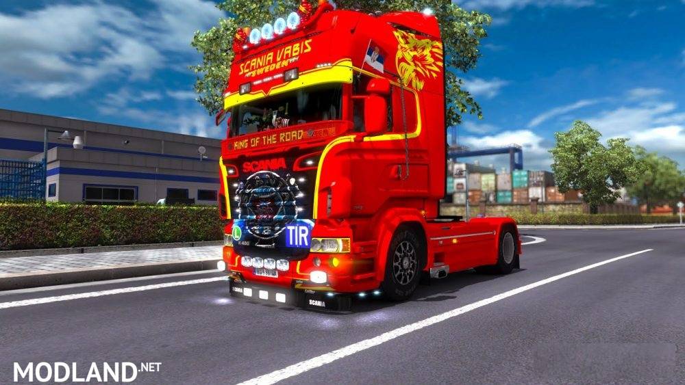 ScaniaRJL The Griffin Red/Yellow - ETS 2