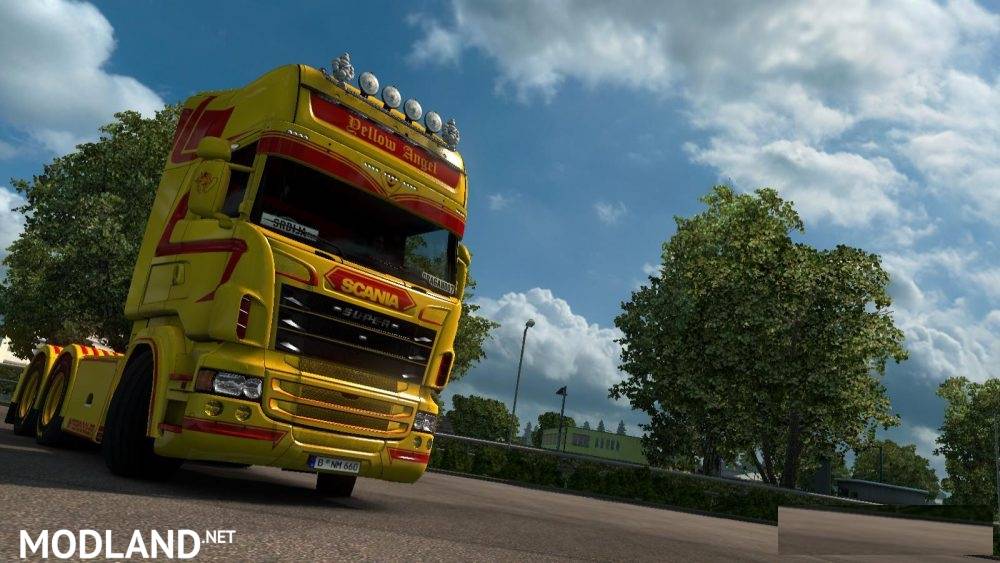Yellow Angel  Skin V2 for Scania RJL 