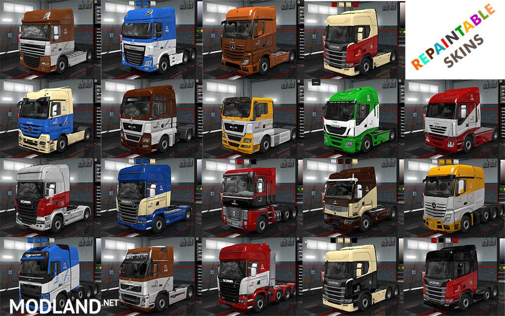 Wolf Trucks, Trailers, Garage skins and Company emblems pack
