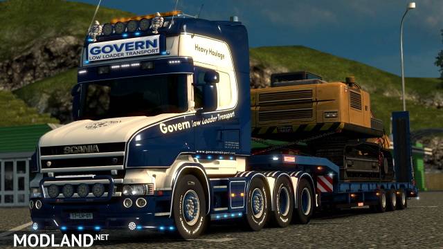 GOVERN LOW LOADER TRANSPORT SCANIA T (RJL) 1.27X