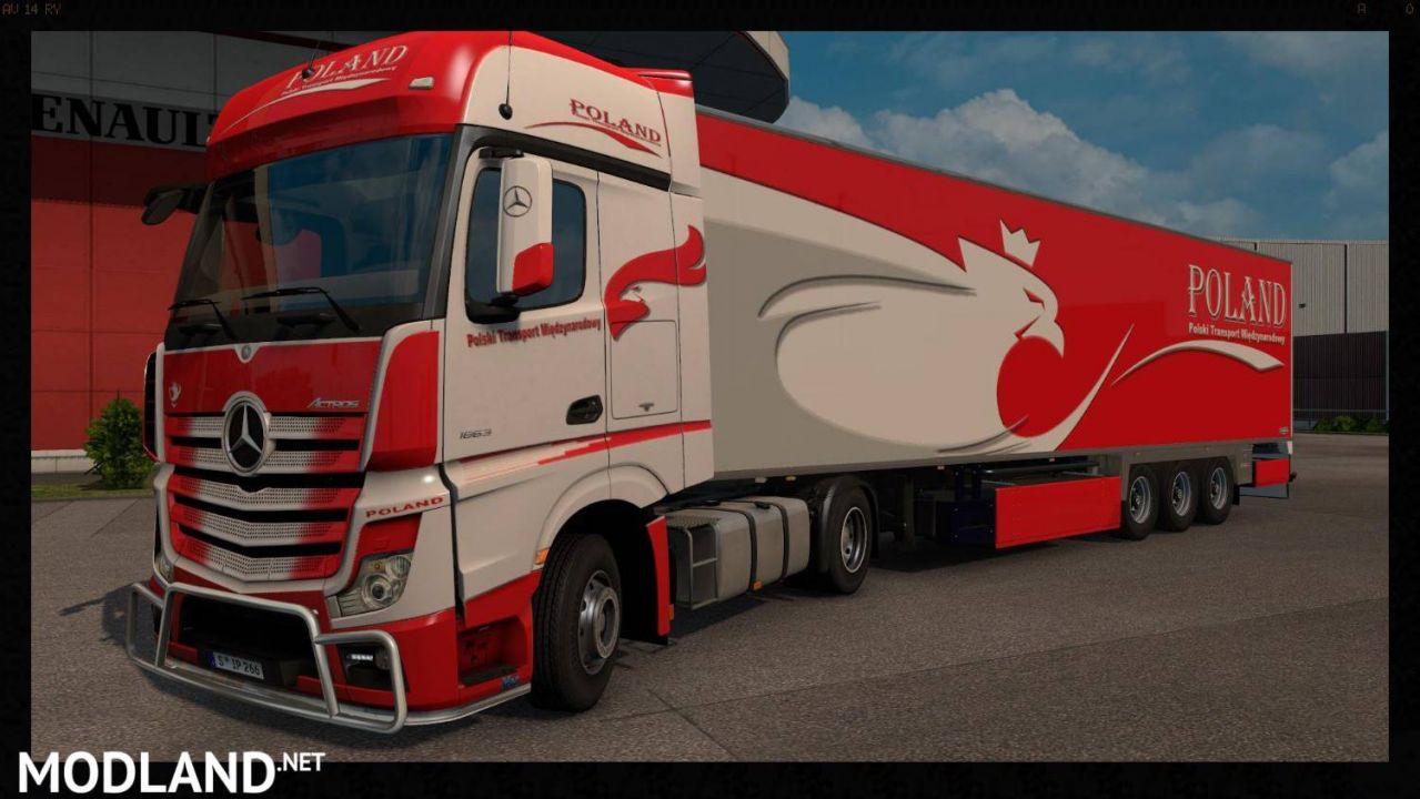 Mercedes Actros MP4 POLAND Skin Pack