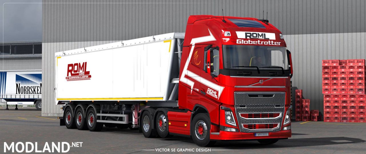 ROML Cargo Volvo FH4 and Bodex KIS 3 Skinpack