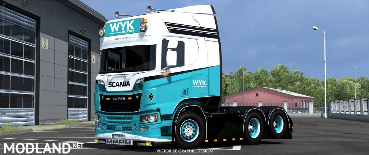 WYK Express Scania R Highline 2016 Skin