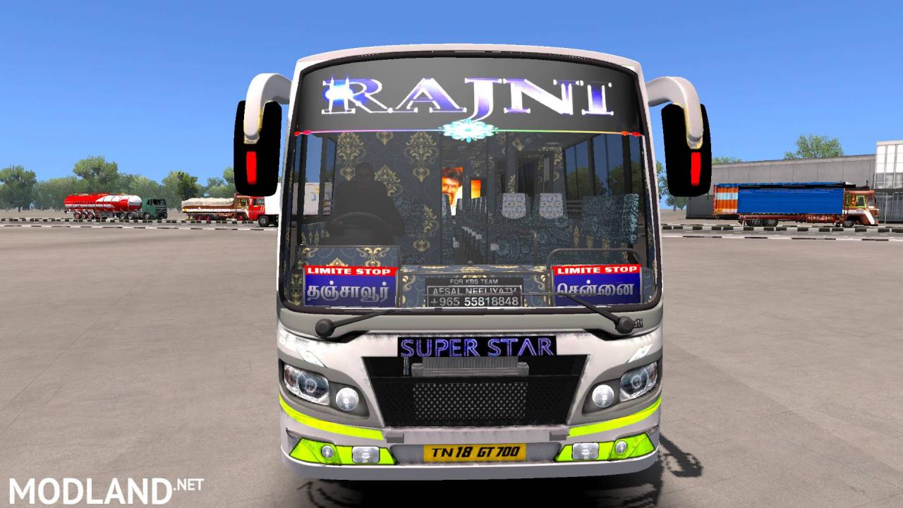 TN Private Bus skini Rajini ETS2