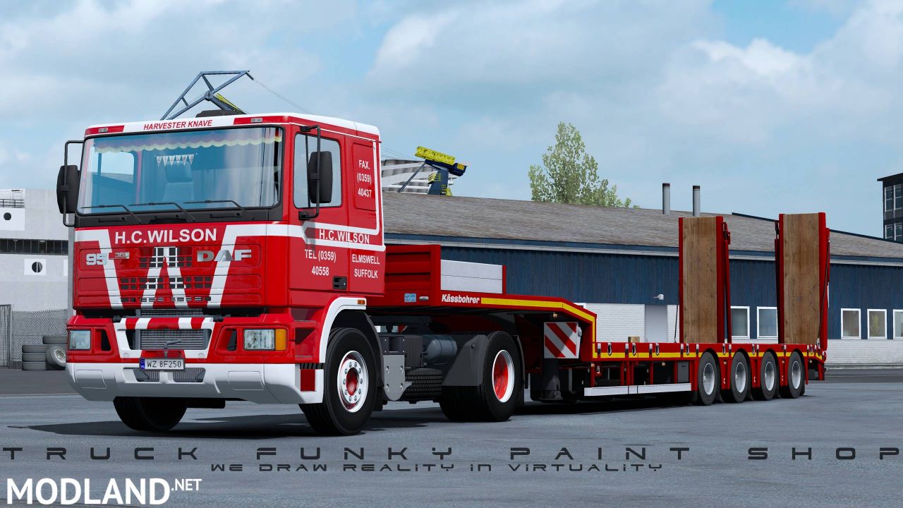 Skin H.C.WILSON Transport LTD for DAF 95 ATi by XBS v1.0 [1.34.x]
