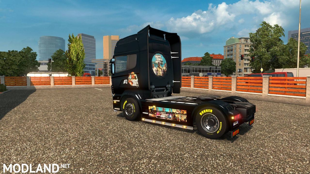 Scania r Topline Skins GTA5